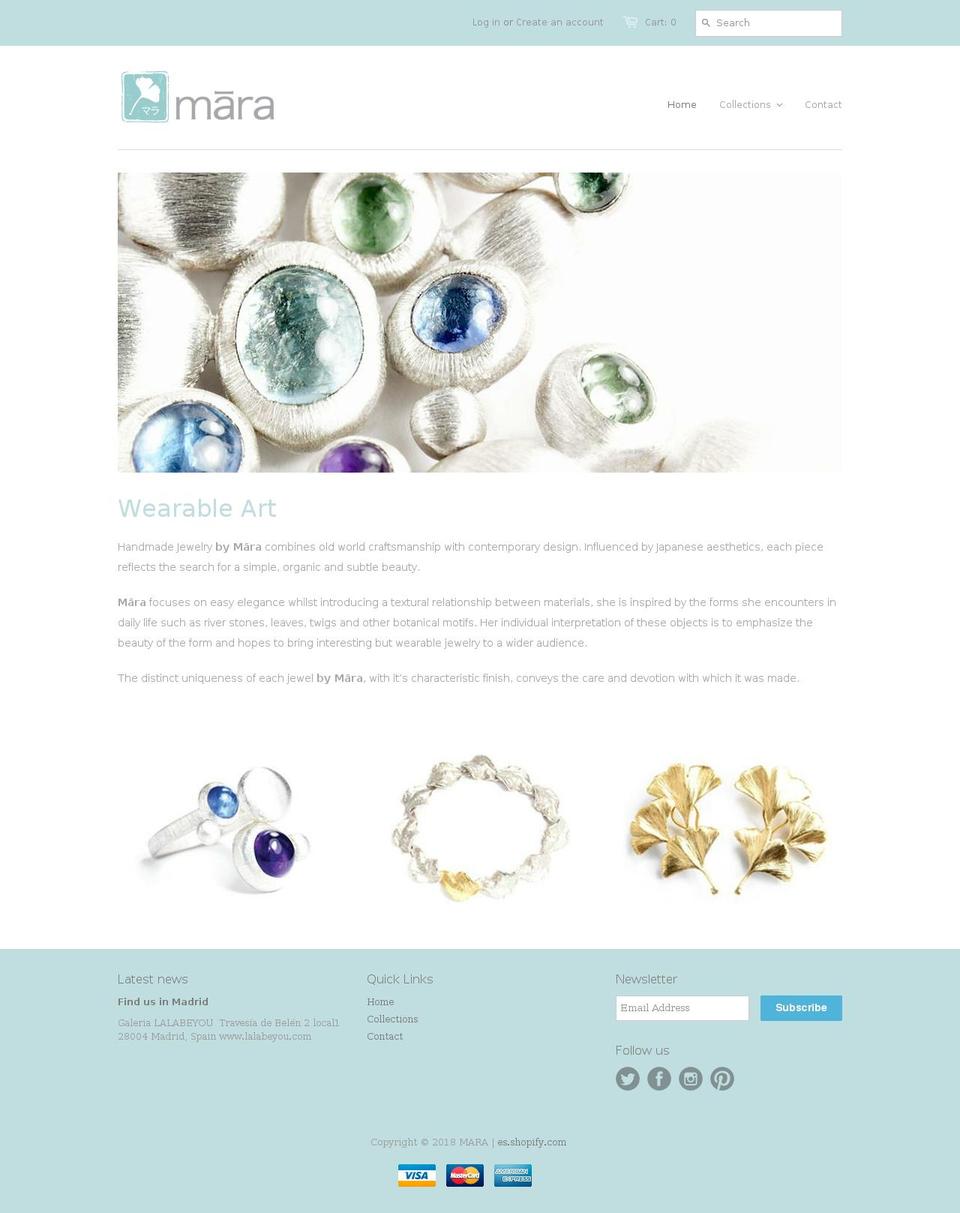 maradesigner.com — Shopify storefront screenshot