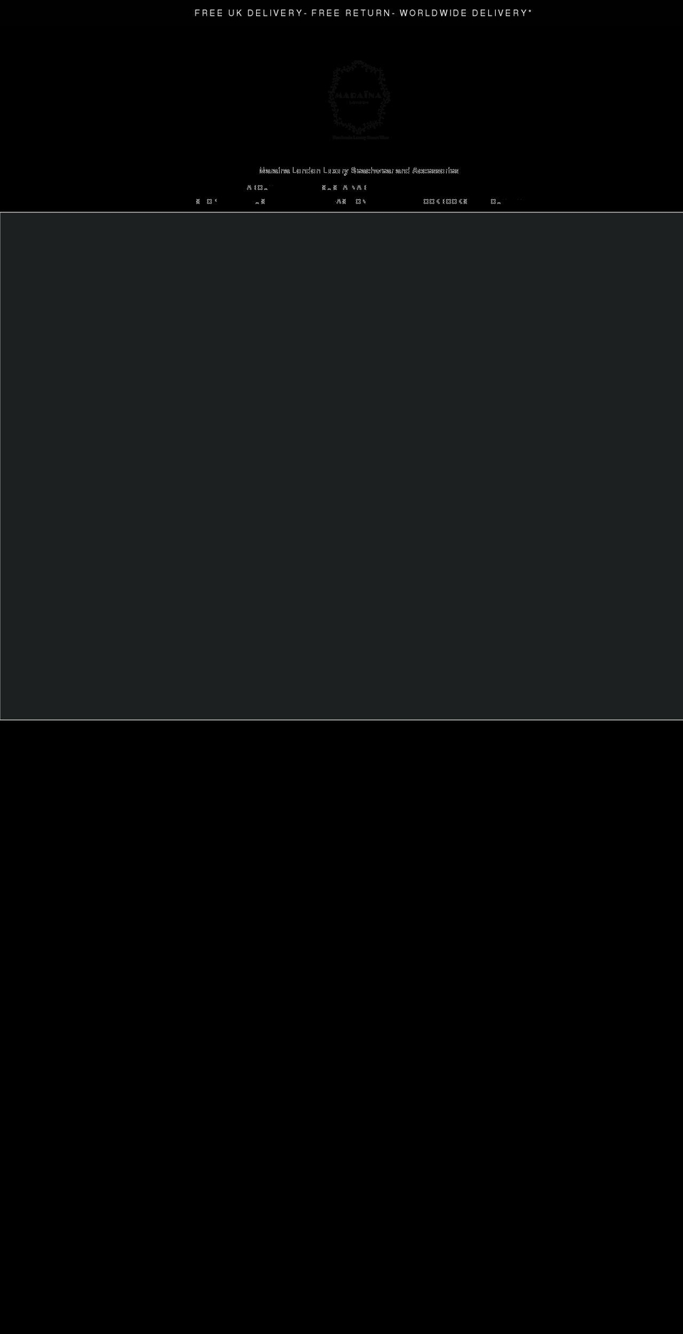 maraina-london.com shopify website screenshot