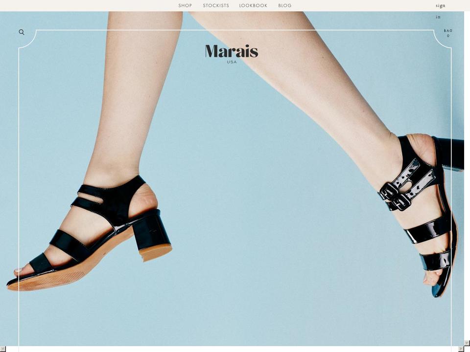 maraisusa.com shopify website screenshot