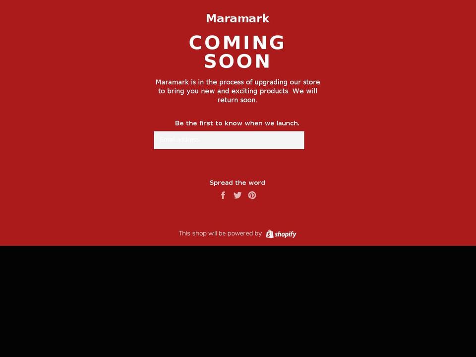 maramark.com — Shopify storefront screenshot