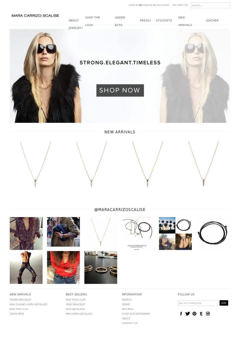 maramcs.com shopify website screenshot