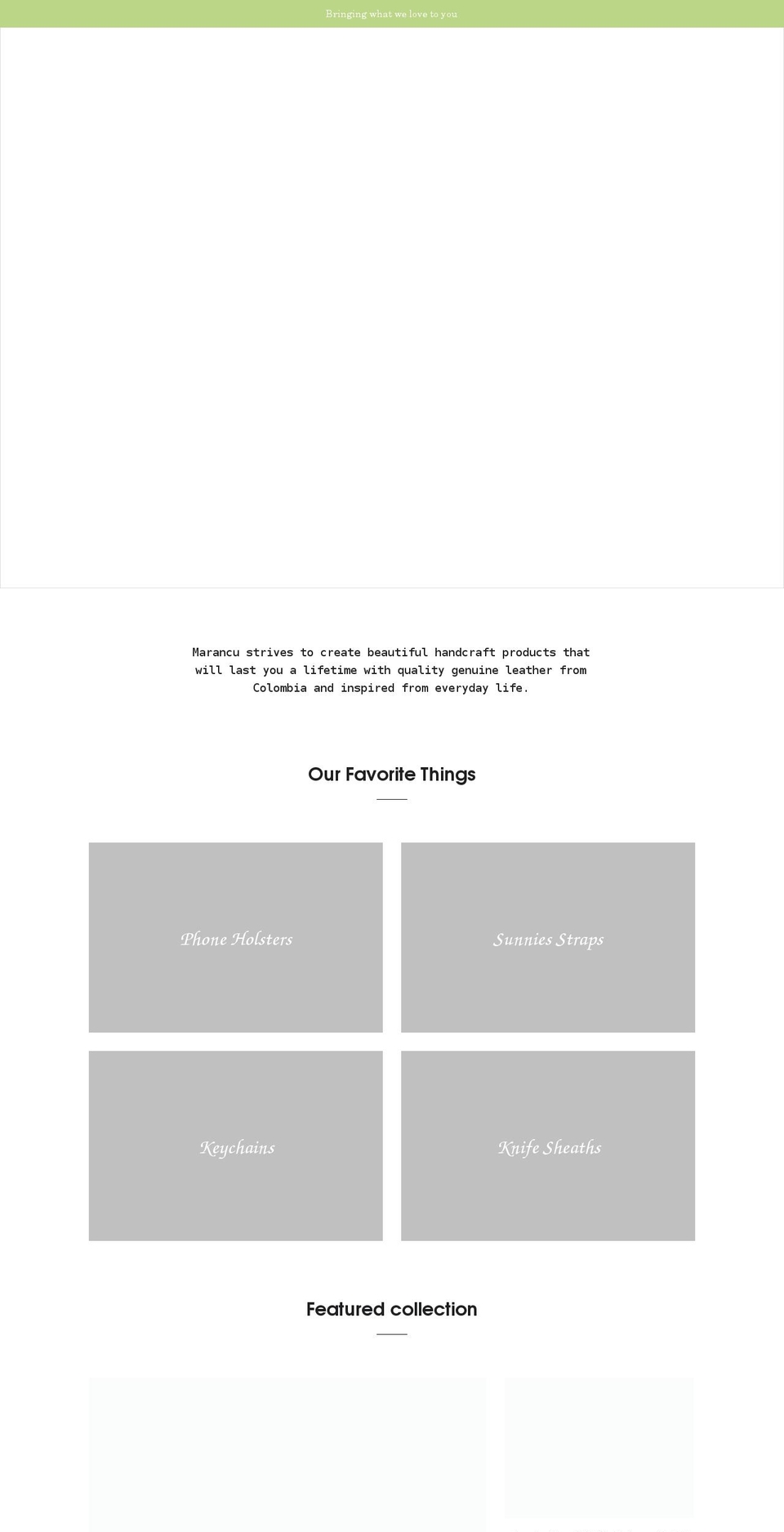 marancu.com shopify website screenshot