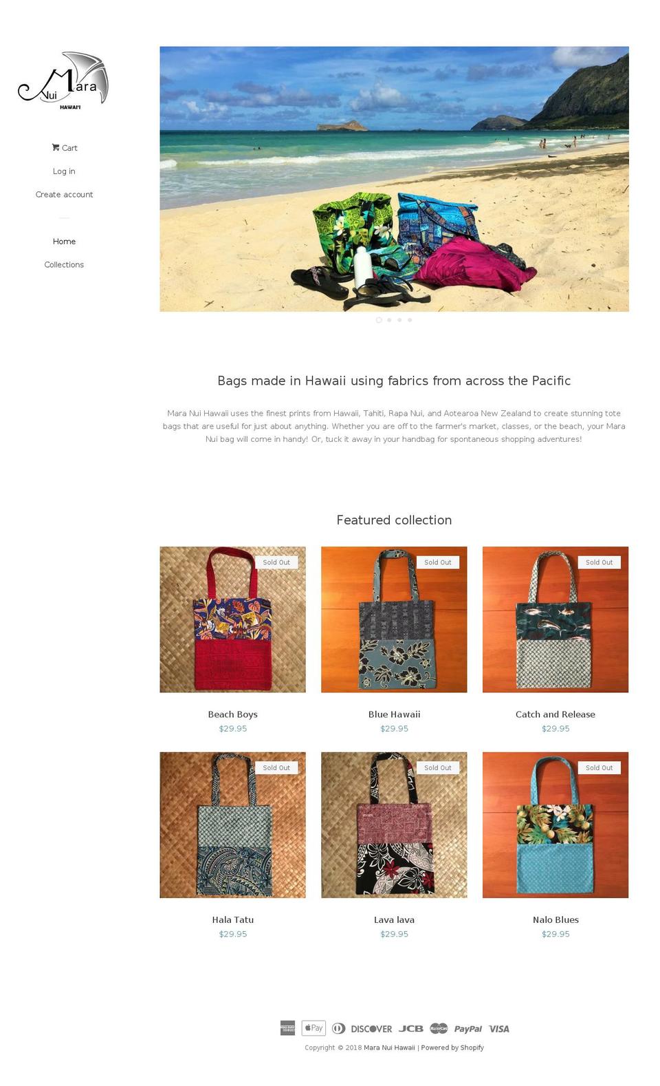 maranuihawaii.com — Shopify storefront screenshot
