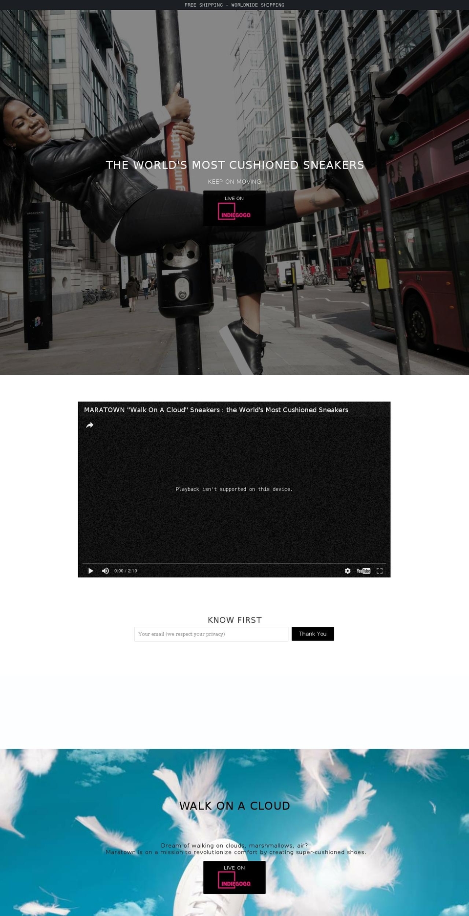 maratownshoes.com shopify website screenshot