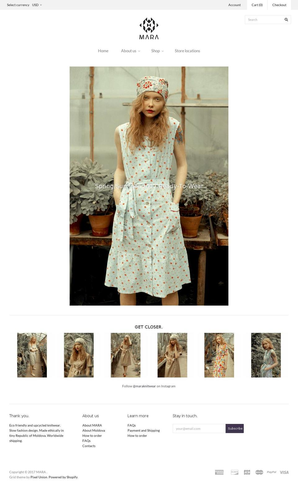 marawoman.com shopify website screenshot