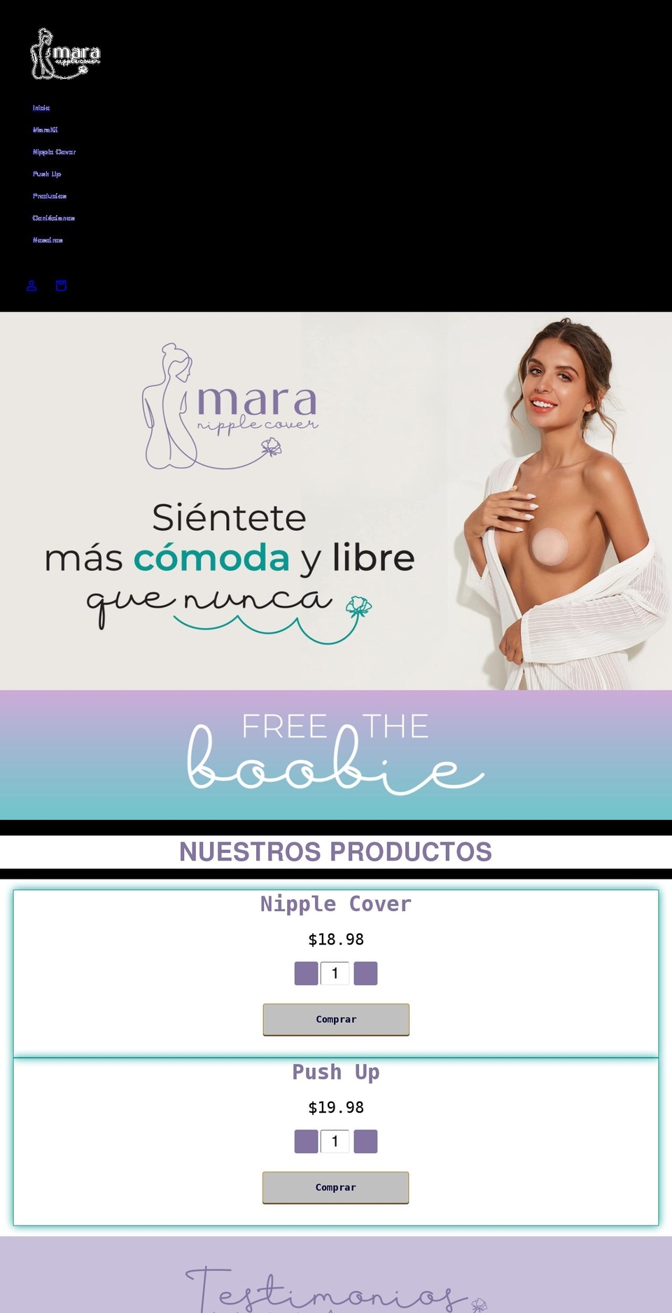 marawomen.com shopify website screenshot
