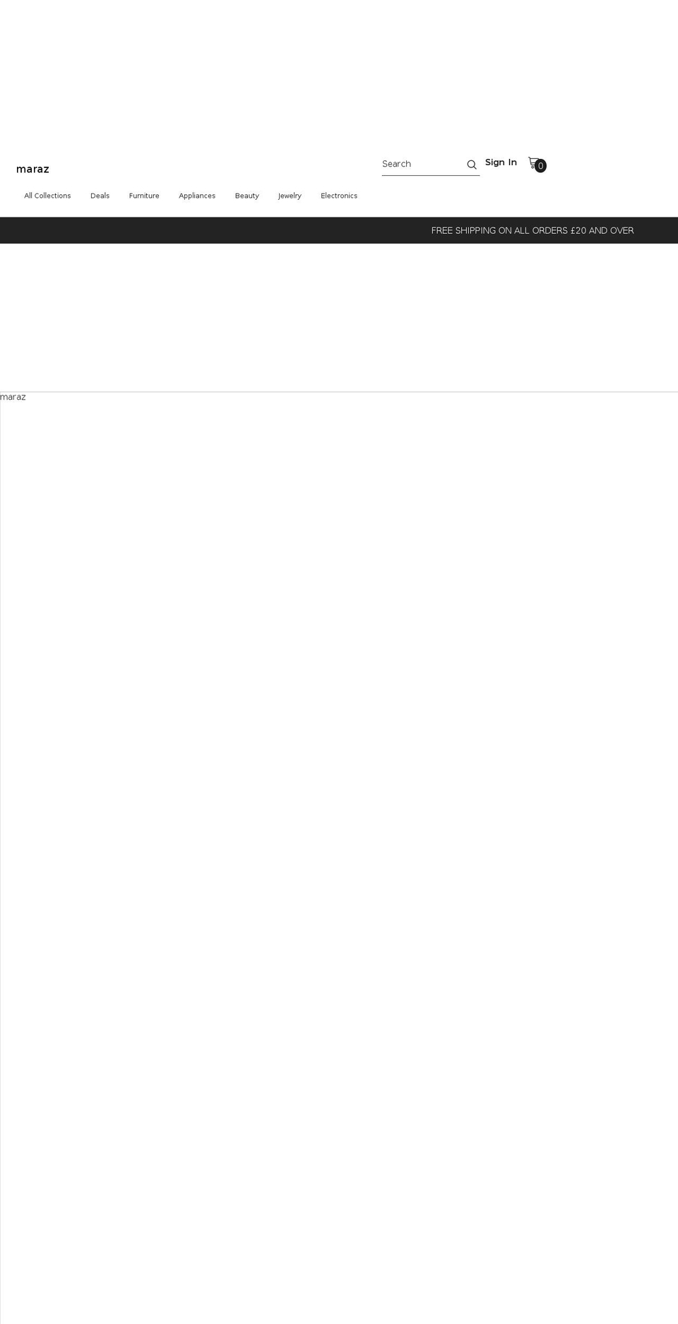 maraz.co.uk shopify website screenshot