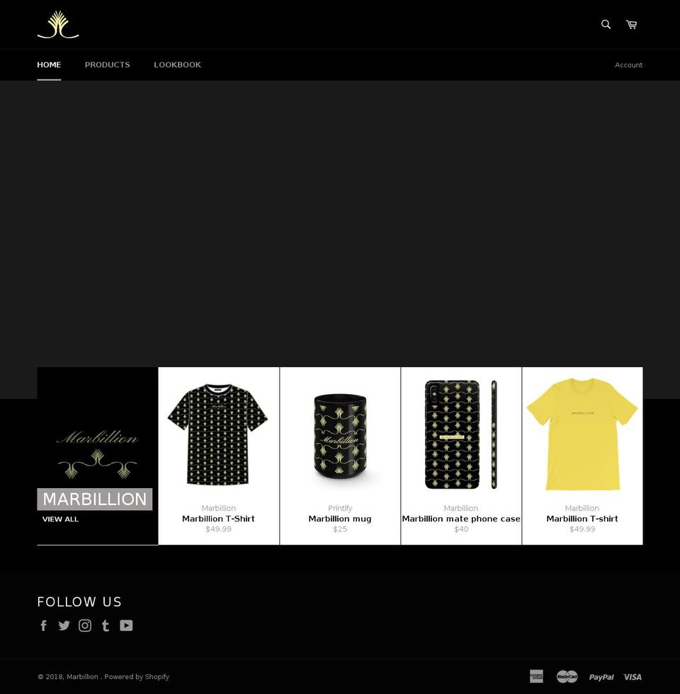 marbillion.com shopify website screenshot