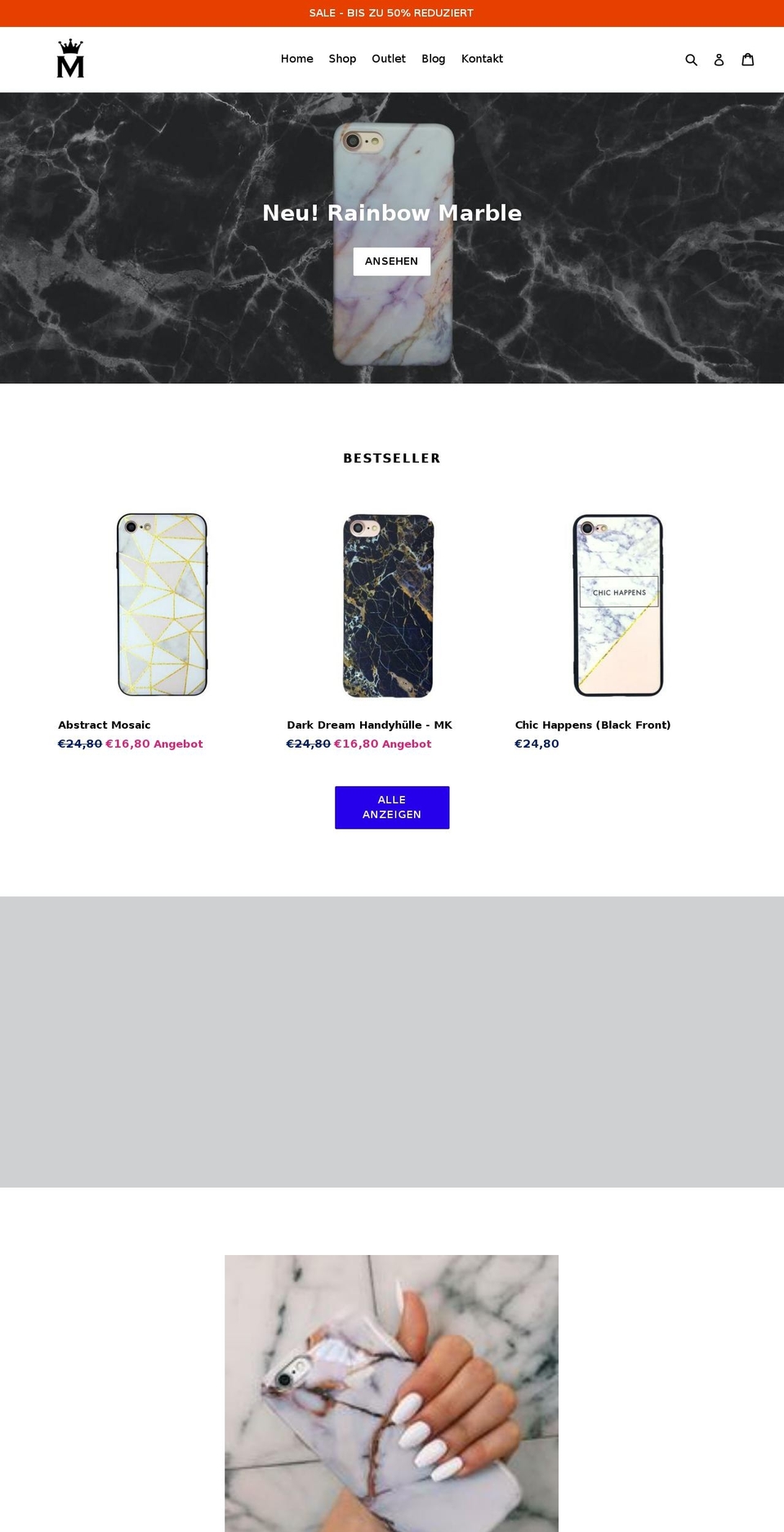 marblekingdom.net shopify website screenshot