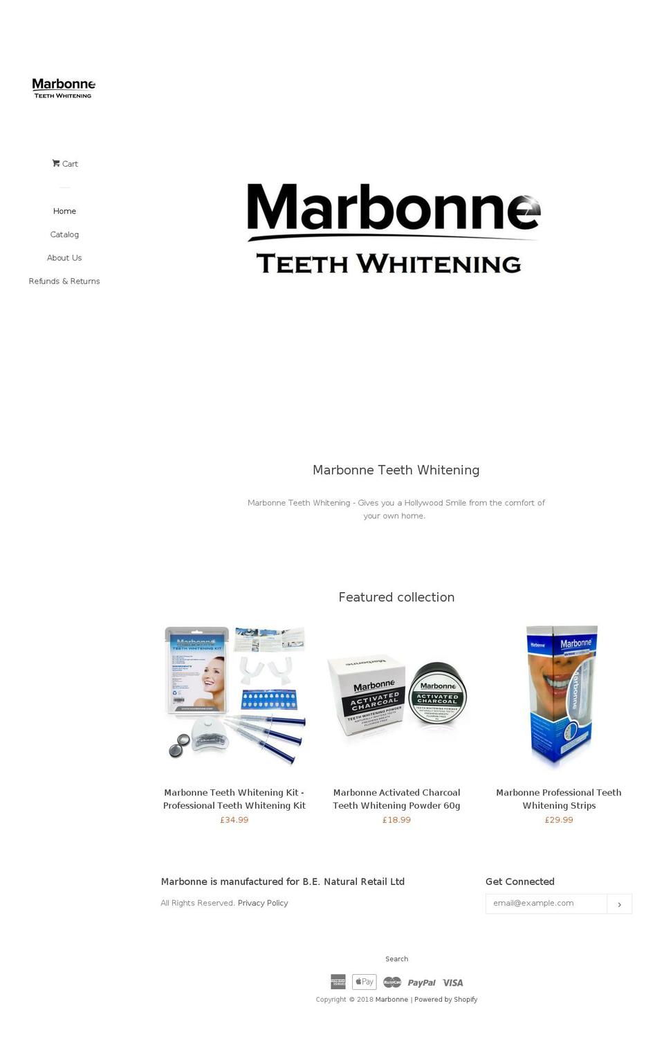 marbonne.com shopify website screenshot