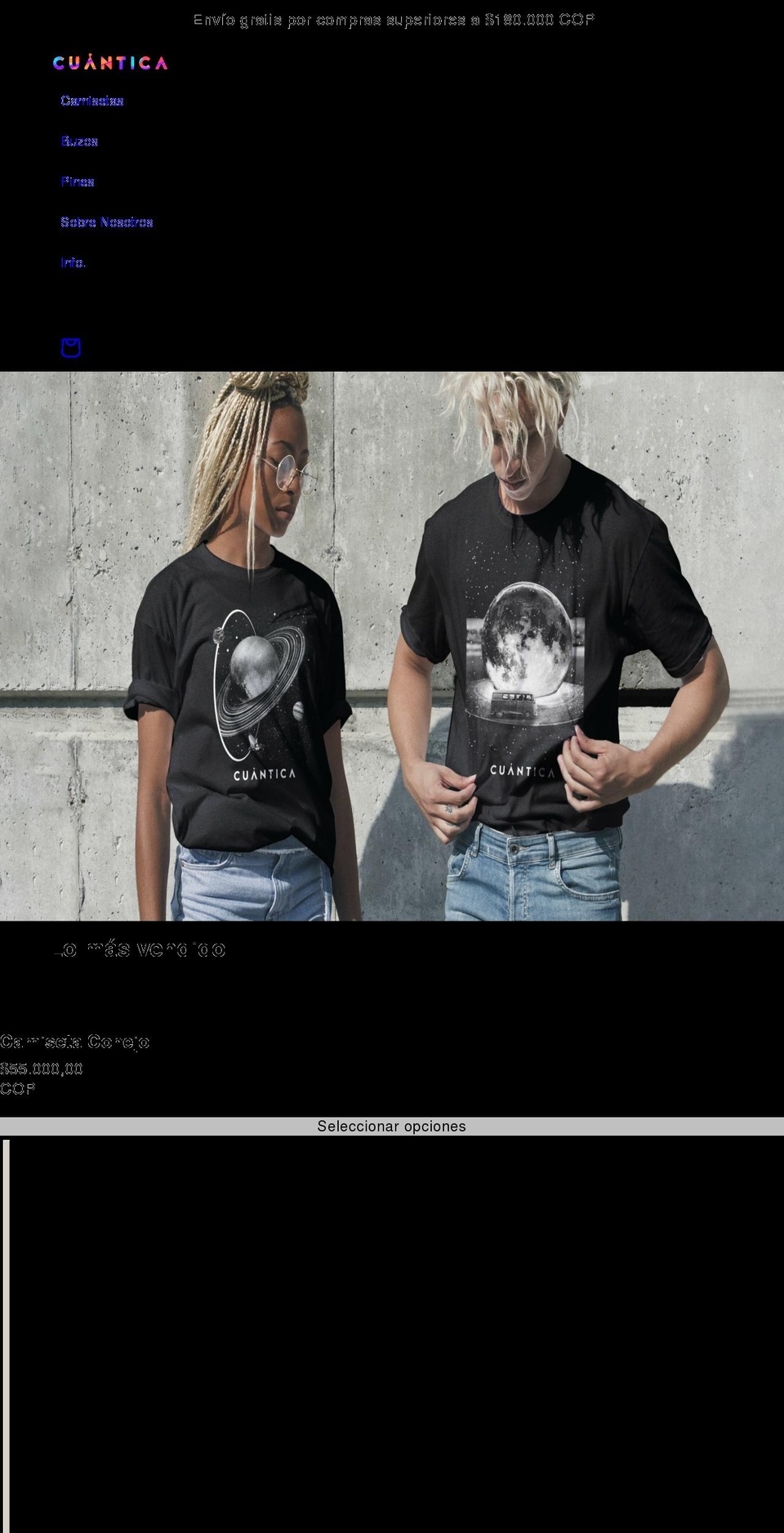 marcacuantica.com shopify website screenshot