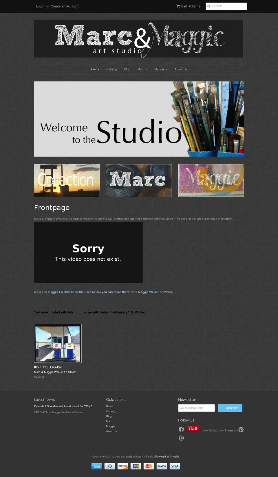 marcandmaggie.com shopify website screenshot