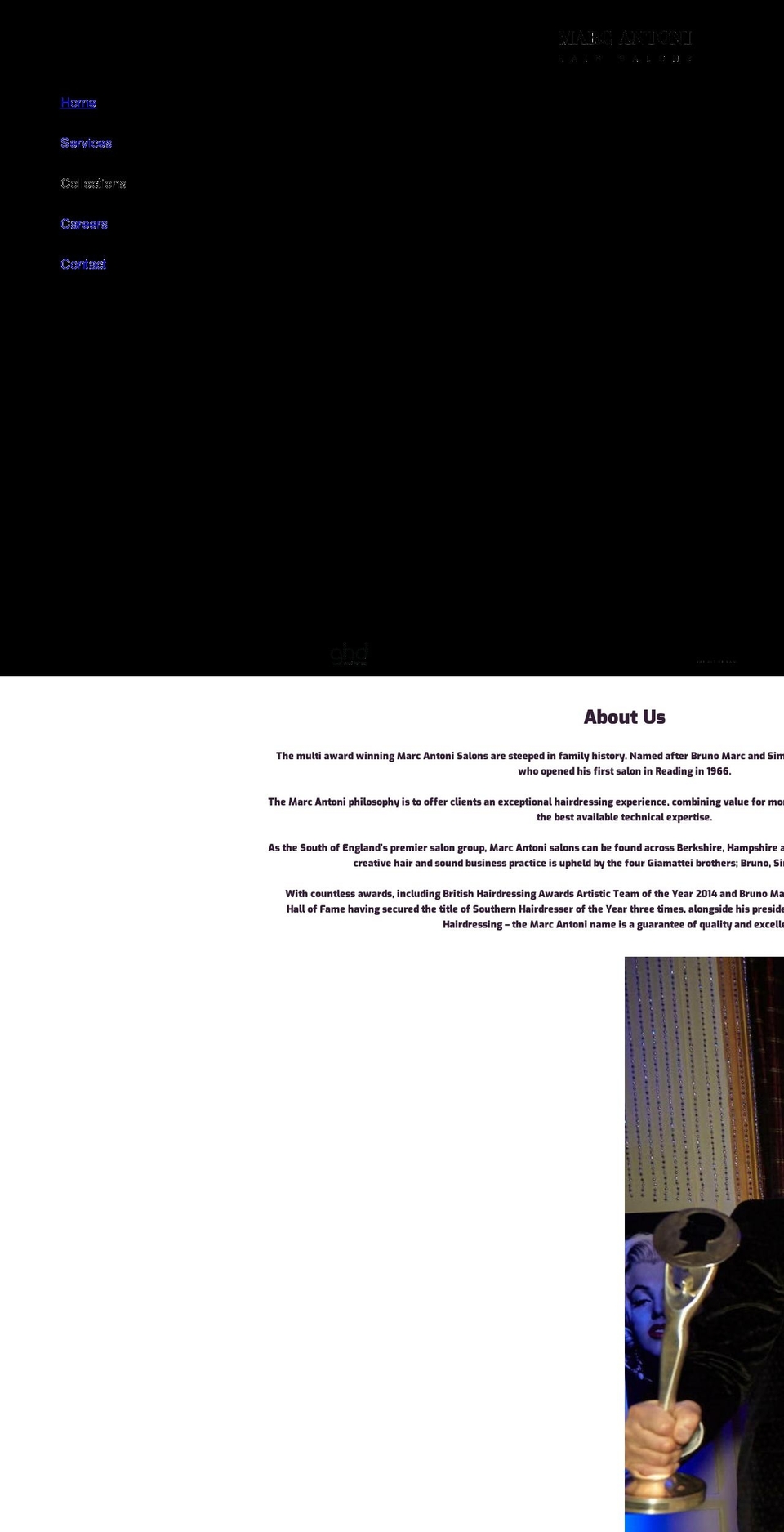 marcantoni.co.uk shopify website screenshot