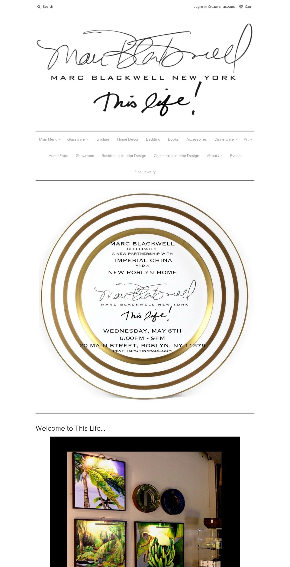 marcblackwell.myshopify.com shopify website screenshot