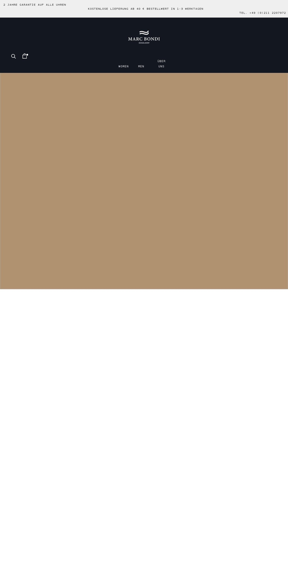 marcbondi.com shopify website screenshot