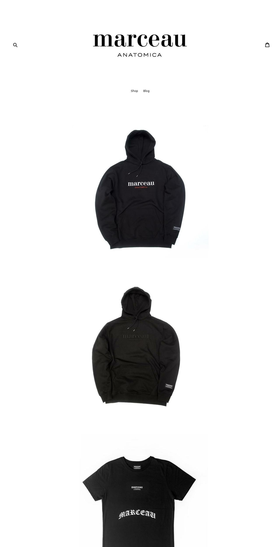 marceau-anatomica.com — Shopify storefront screenshot