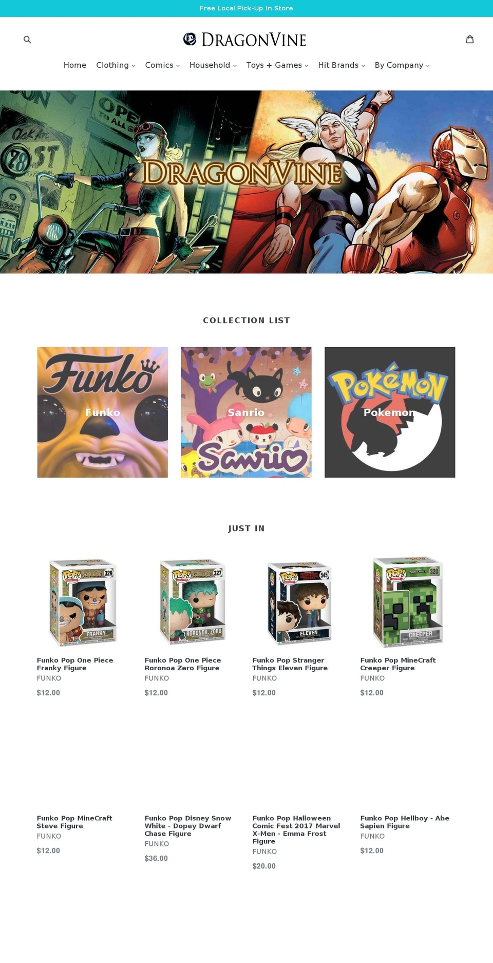 marcelinesconfectionery.com — Shopify storefront screenshot