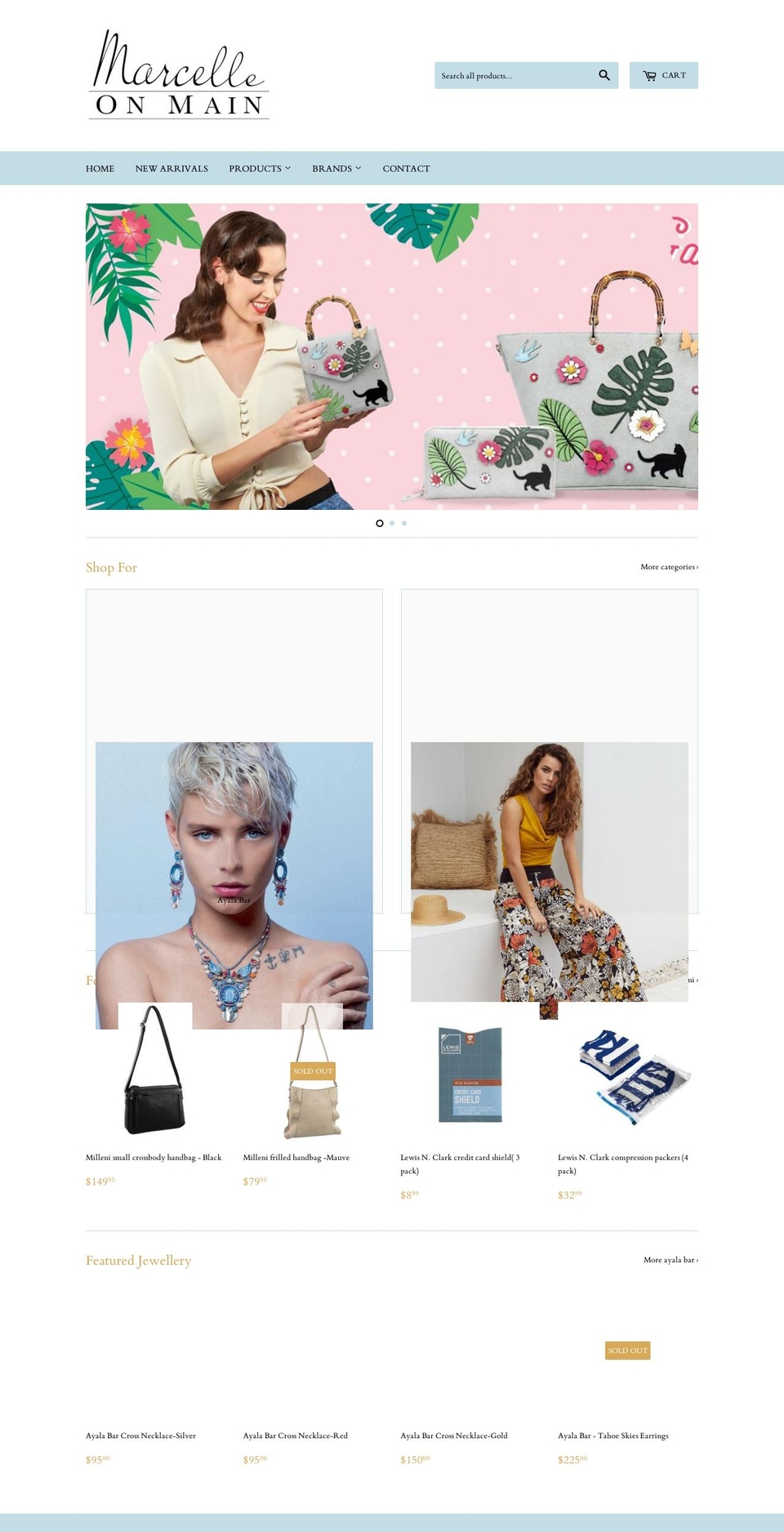 marcelleonmain.com — Shopify storefront screenshot
