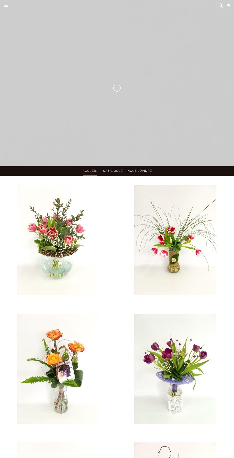 marchandfleuriste.com shopify website screenshot