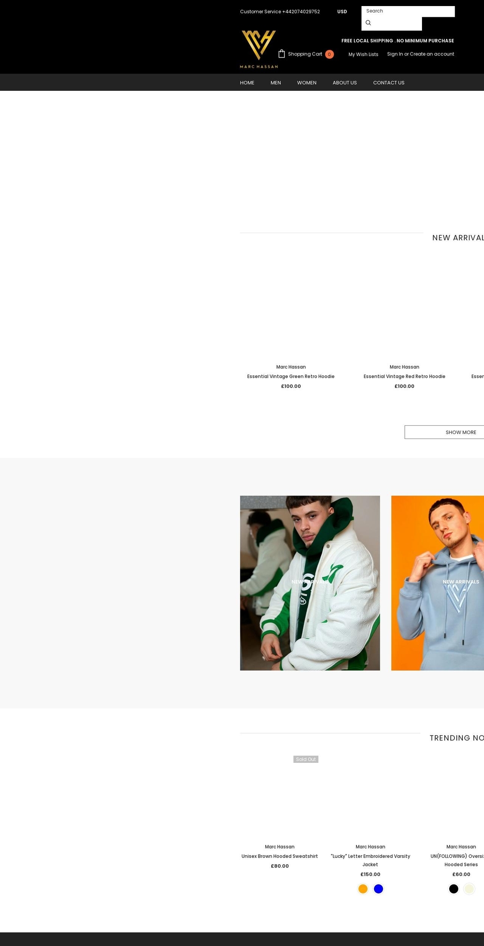 marchassan.com shopify website screenshot
