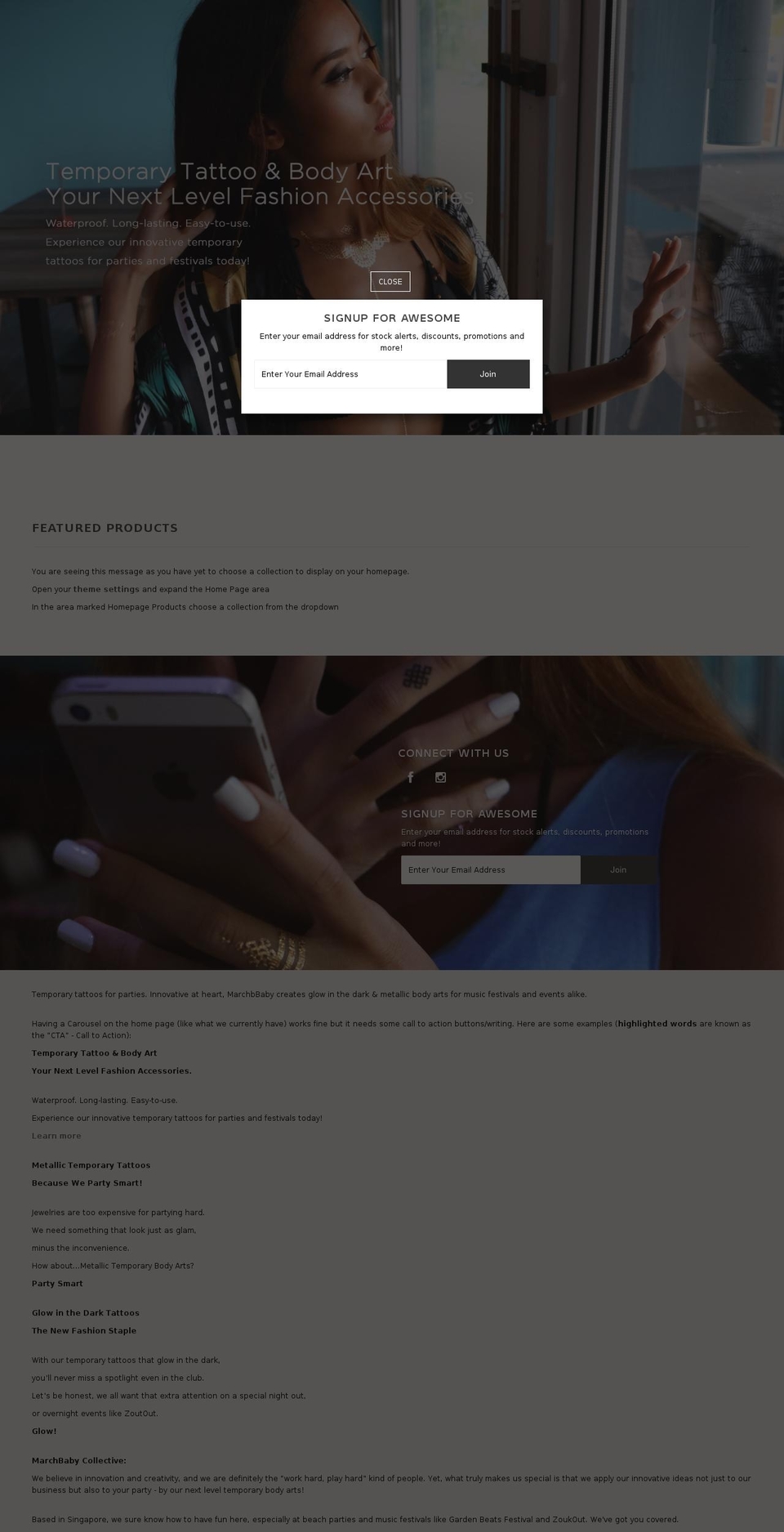 marchbabycollective.com shopify website screenshot