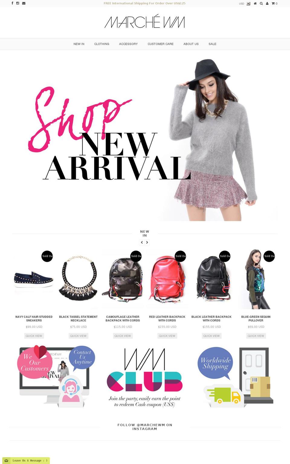 marche-wm.com shopify website screenshot