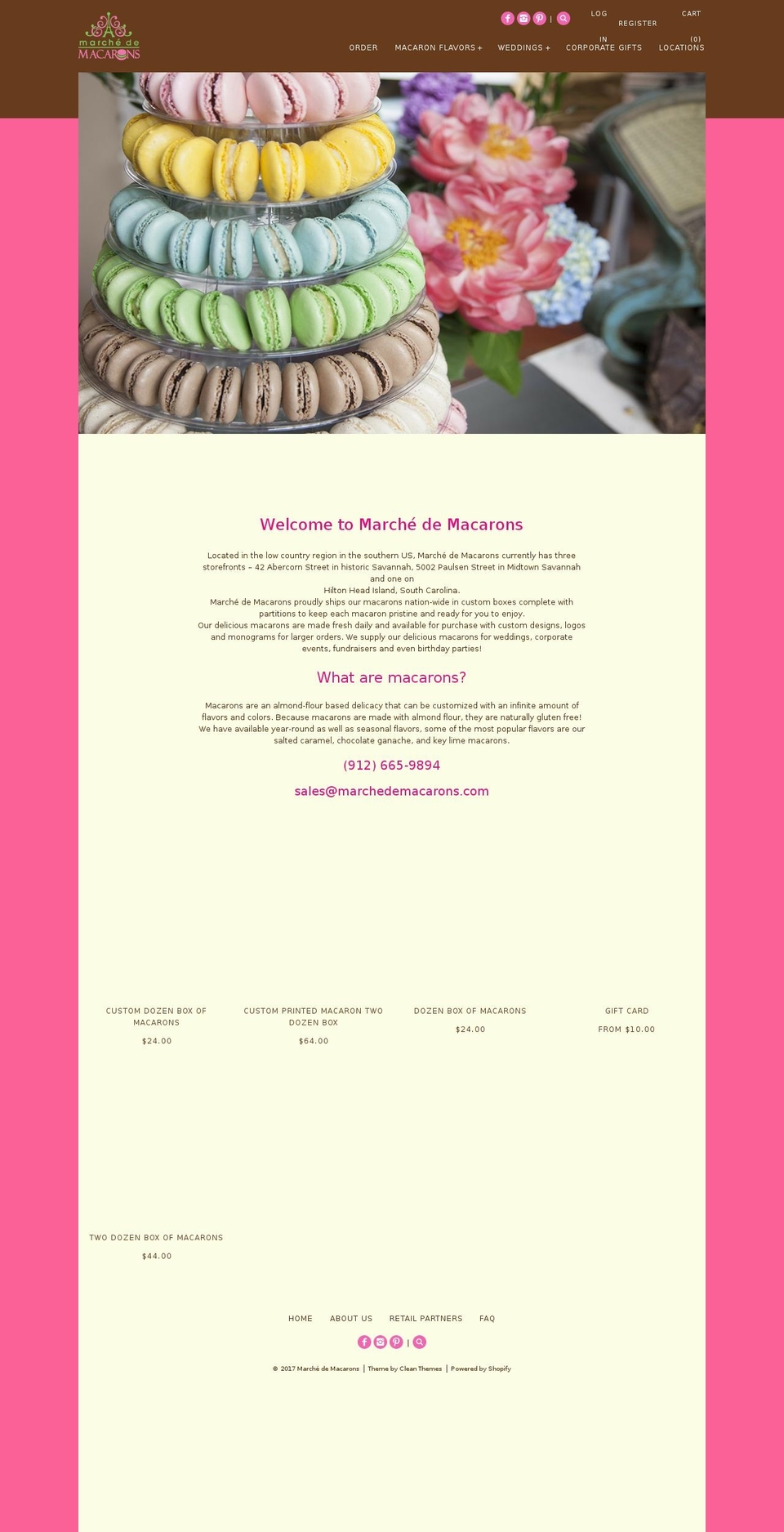 Alchemy Shopify theme site example marchedemacarons.com