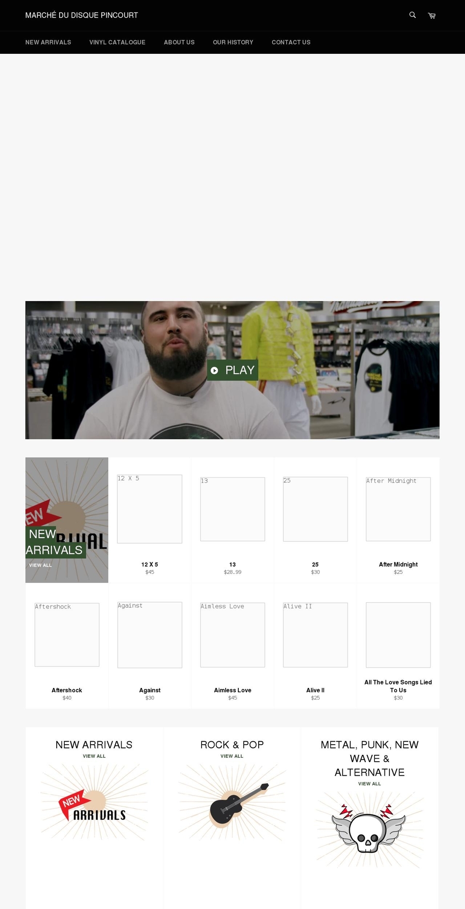 marchedudisque.com shopify website screenshot