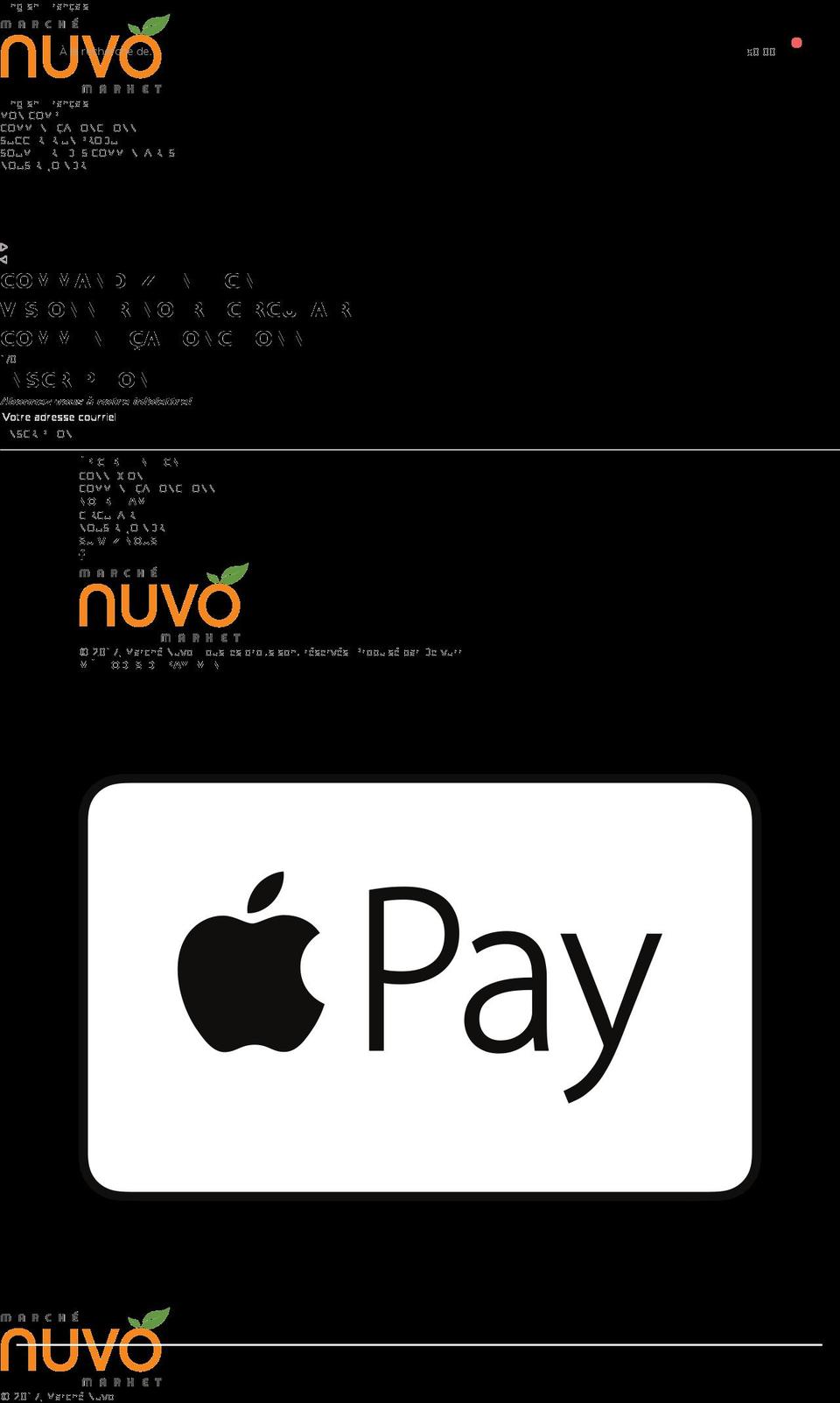 marchenuvo.com shopify website screenshot