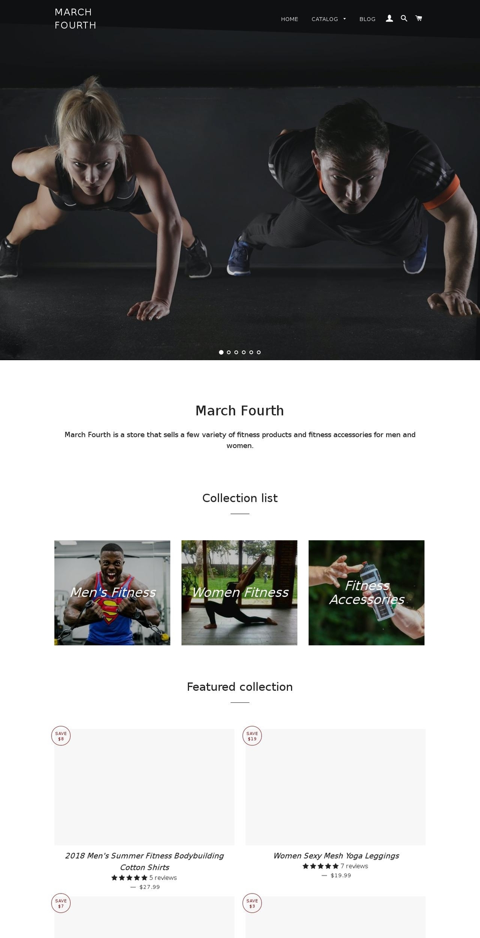 marchfourth7.com — Shopify storefront screenshot