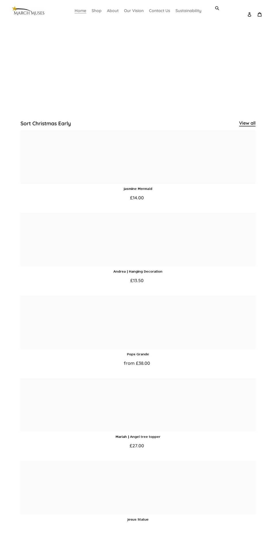 marchmuses.co.uk shopify website screenshot