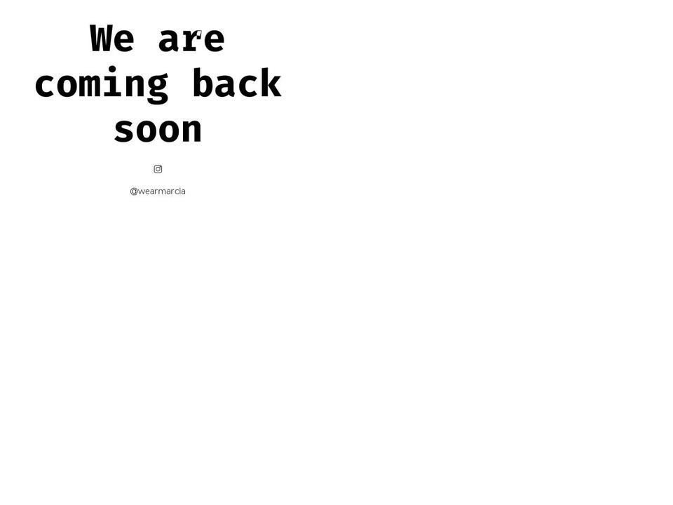 marciawear.com — Shopify storefront screenshot