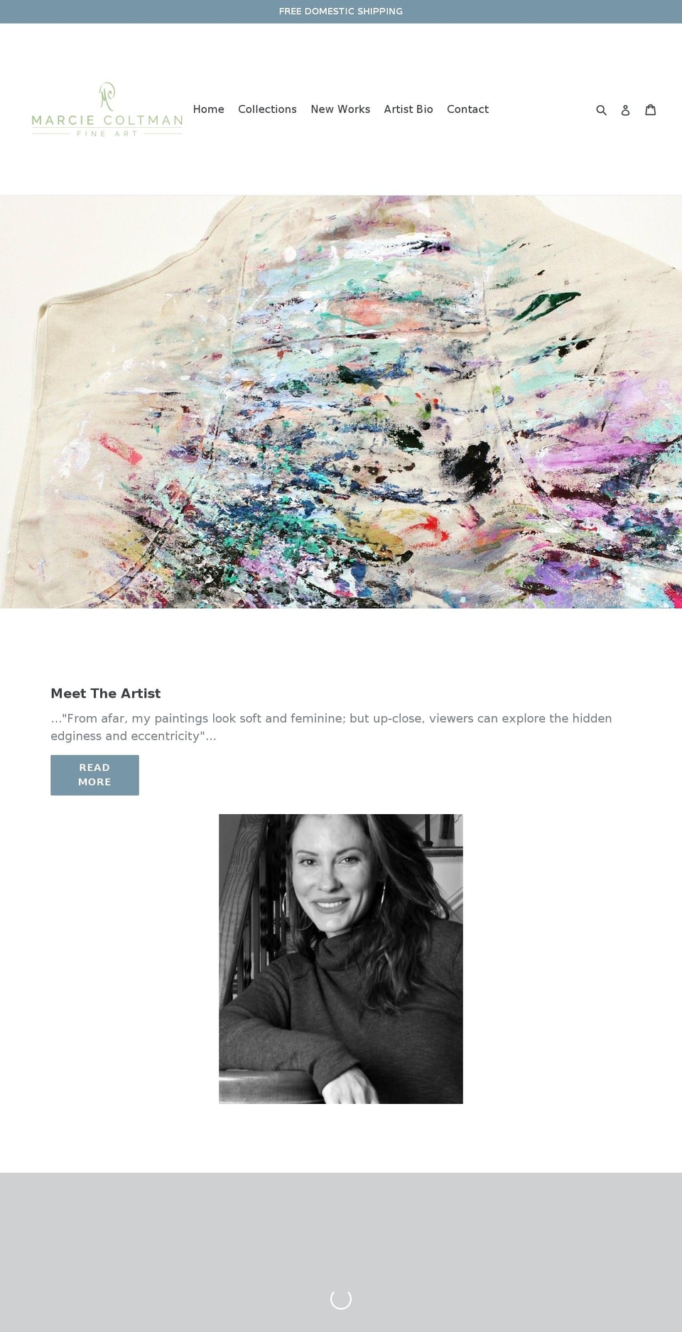 marcieart.com — Shopify storefront screenshot