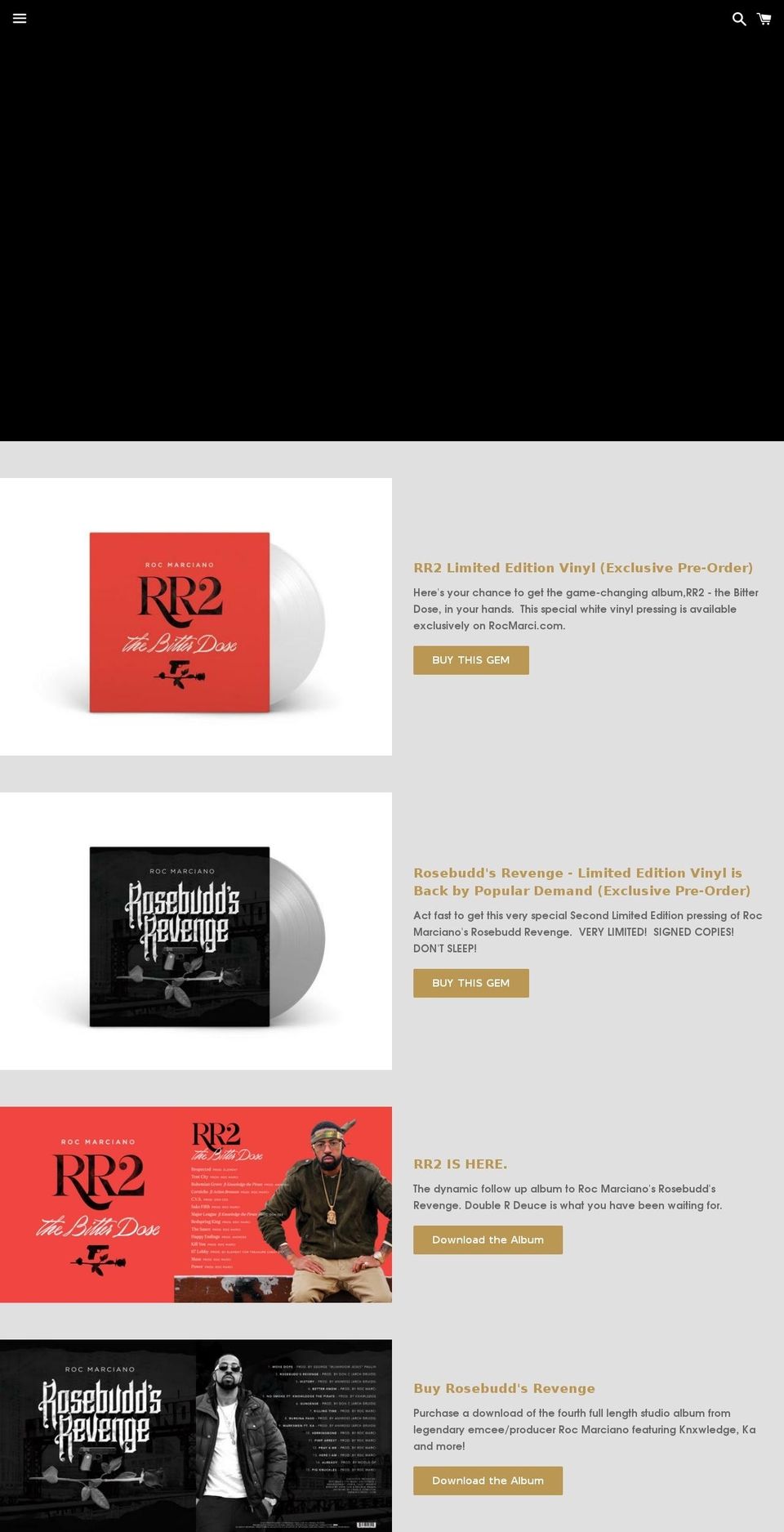 marcienterprises.com — Shopify storefront screenshot