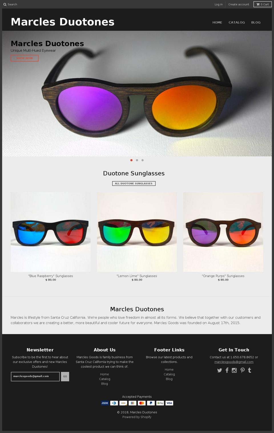 marcles.com — Shopify storefront screenshot