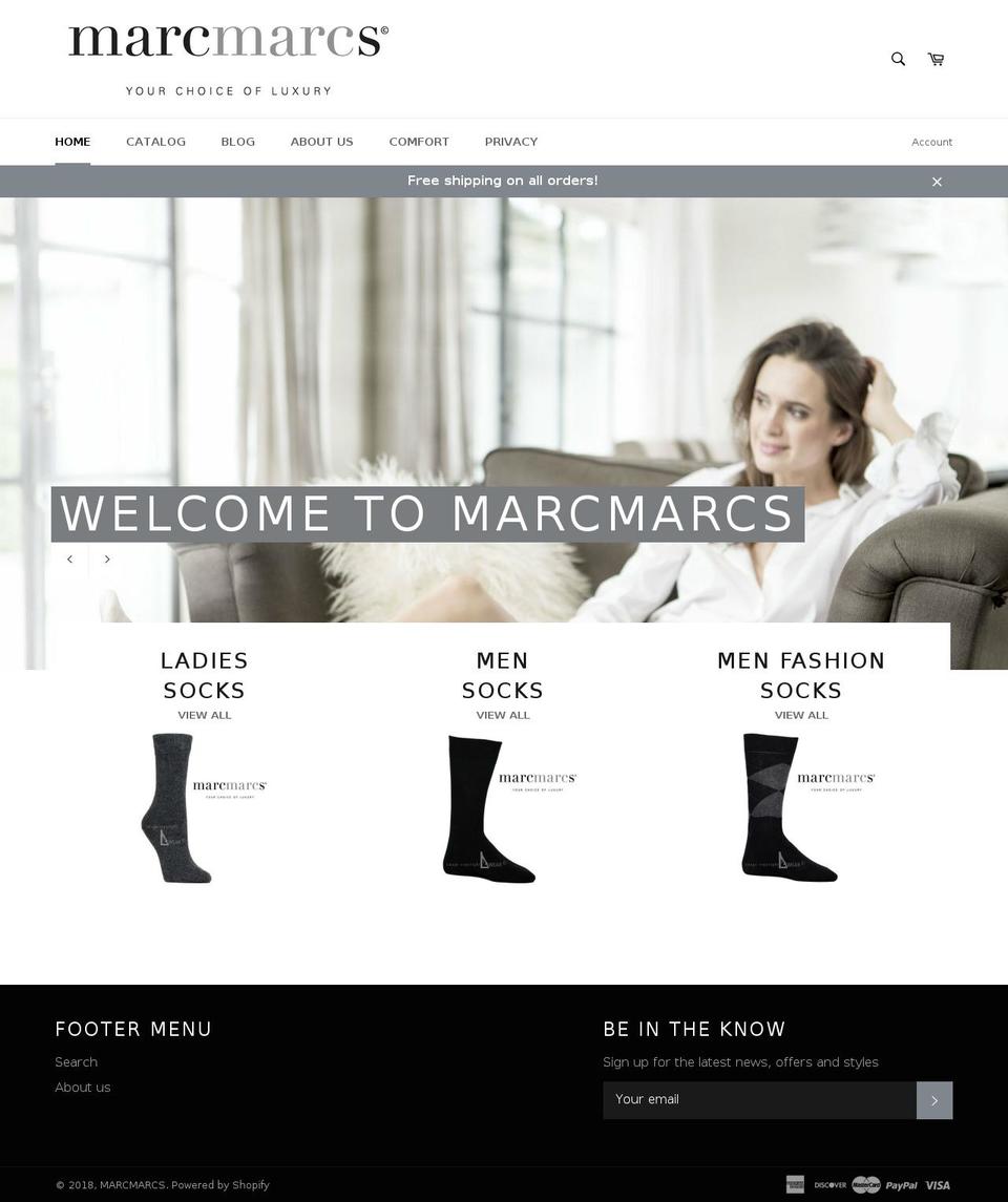 marcmarcs.us shopify website screenshot