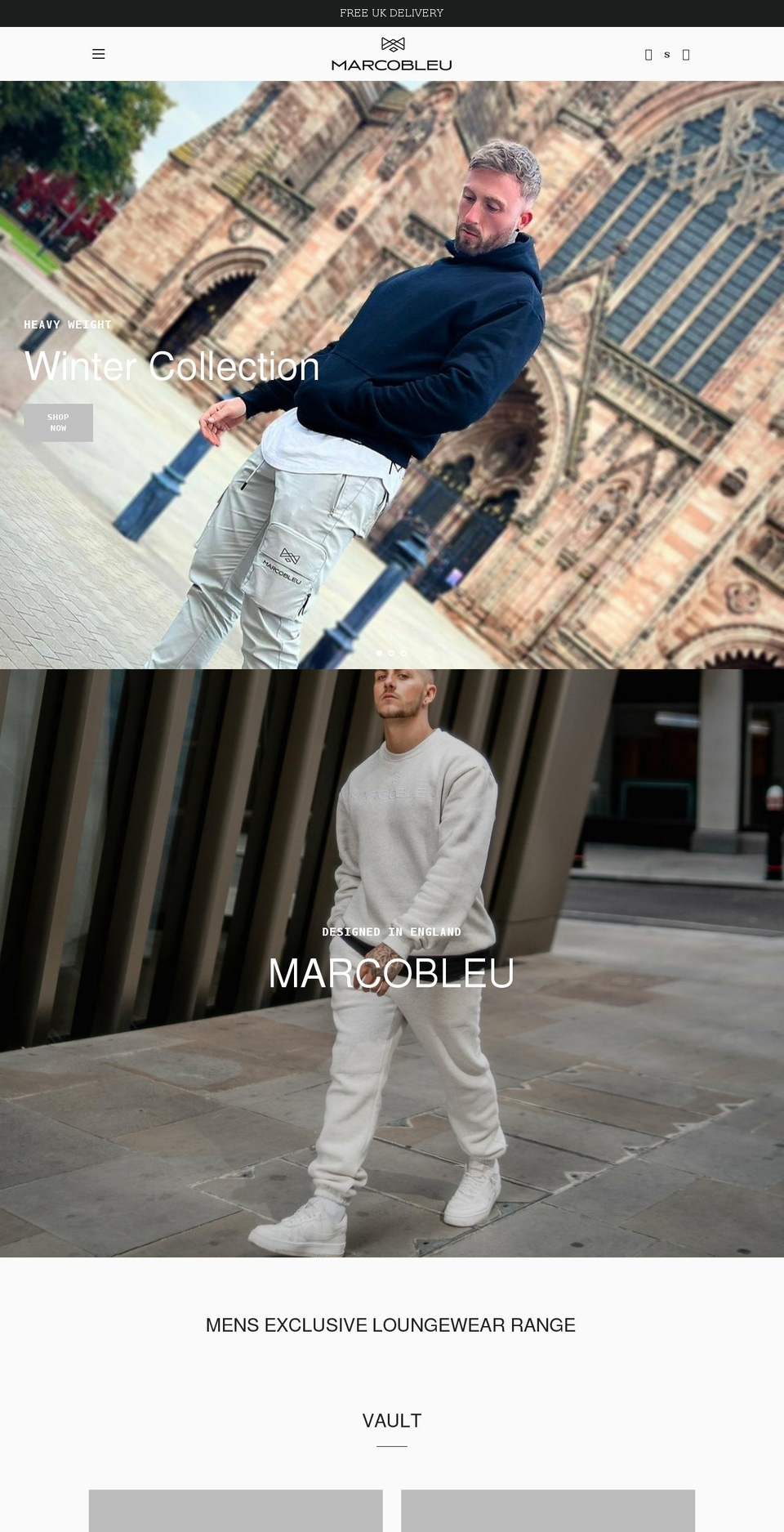 marcobleu.com shopify website screenshot