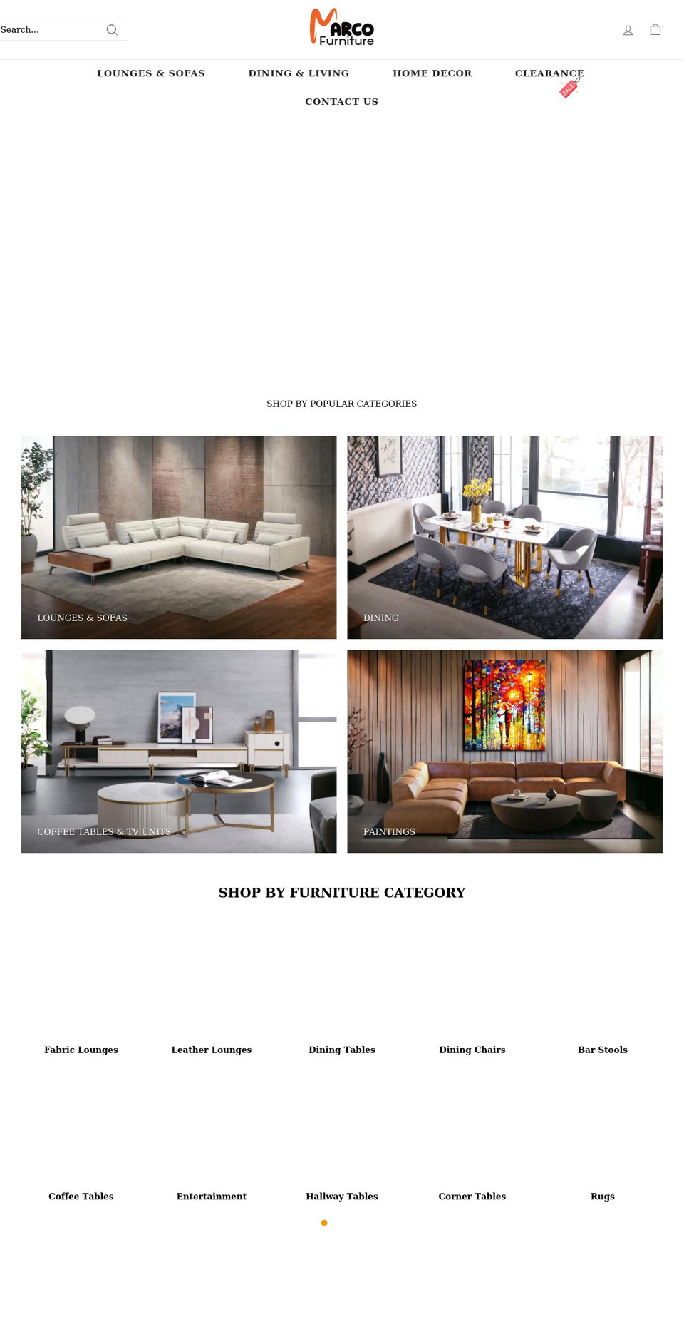 marcofurniture.com.au shopify website screenshot