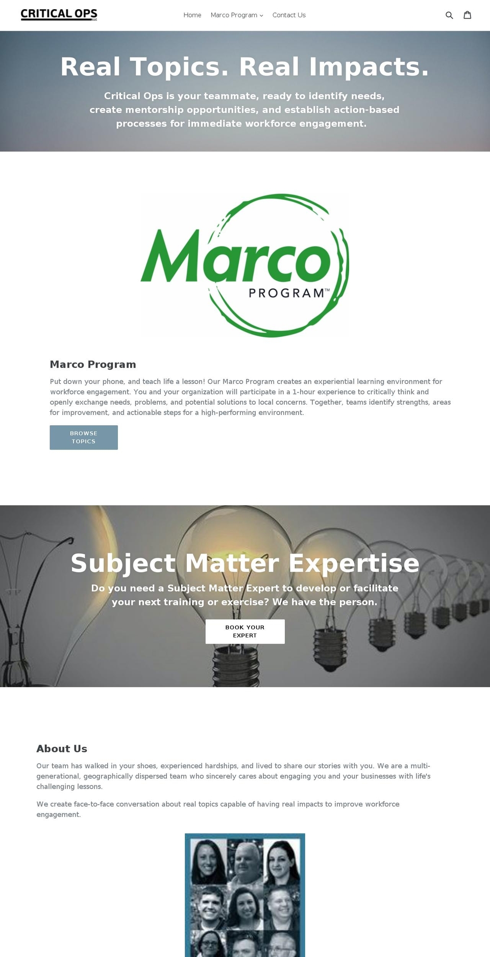 marcoprogram.com — Shopify storefront screenshot