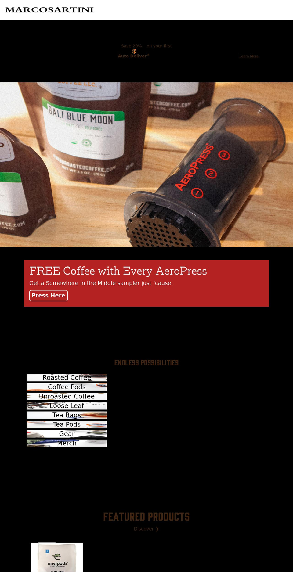 PREP - RAW | Migrate Shopify theme site example marcosartini.com