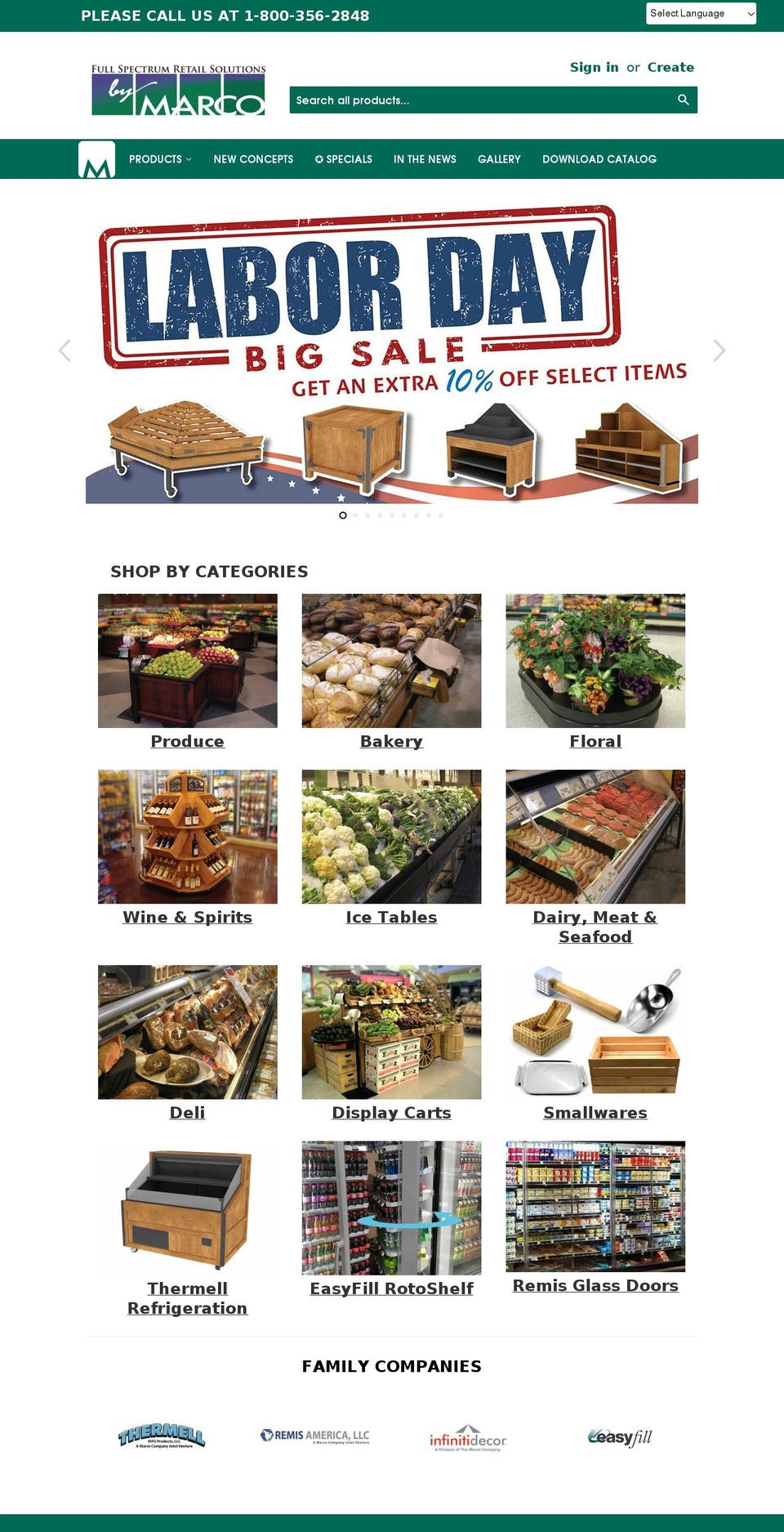 marcosmallwares.com — Shopify storefront screenshot