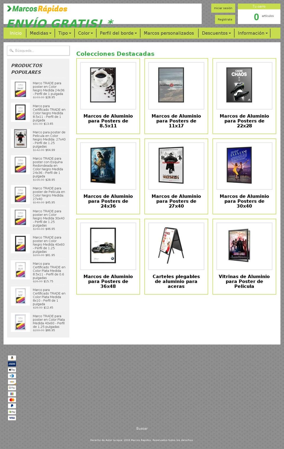 marcosrapidos.com — Shopify storefront screenshot
