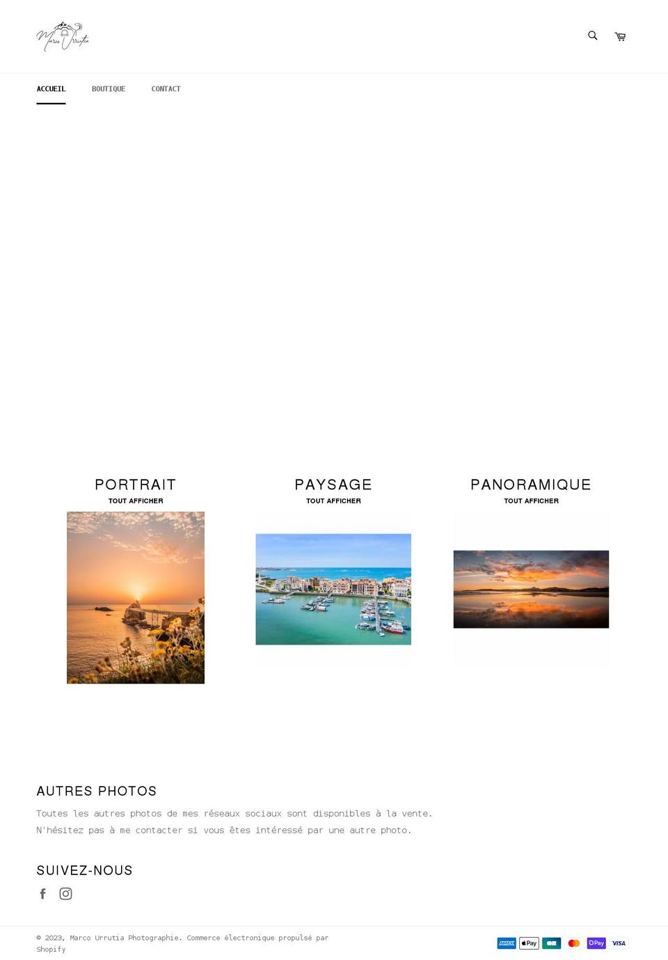 marcourrutia.com shopify website screenshot