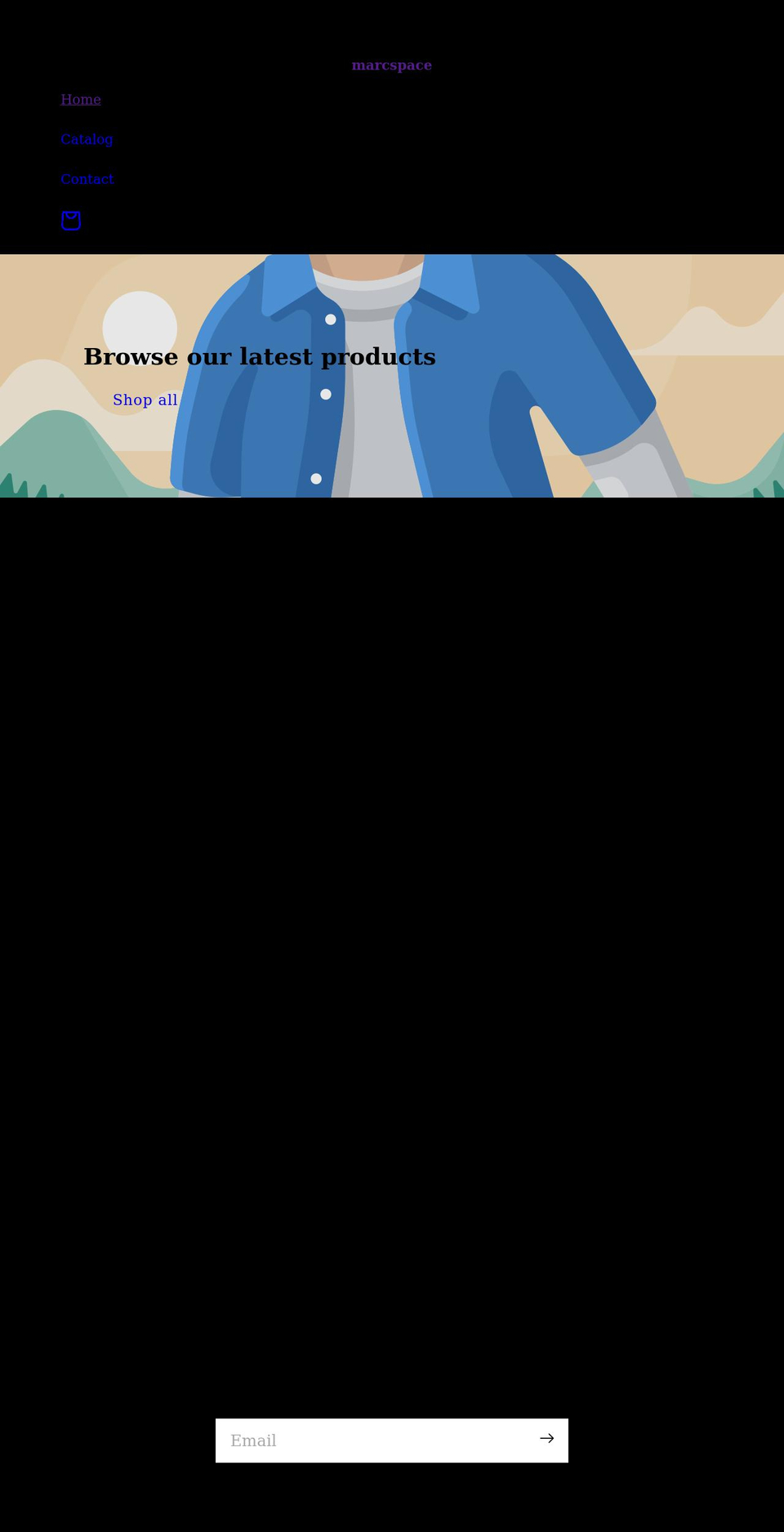 marcspace.com shopify website screenshot