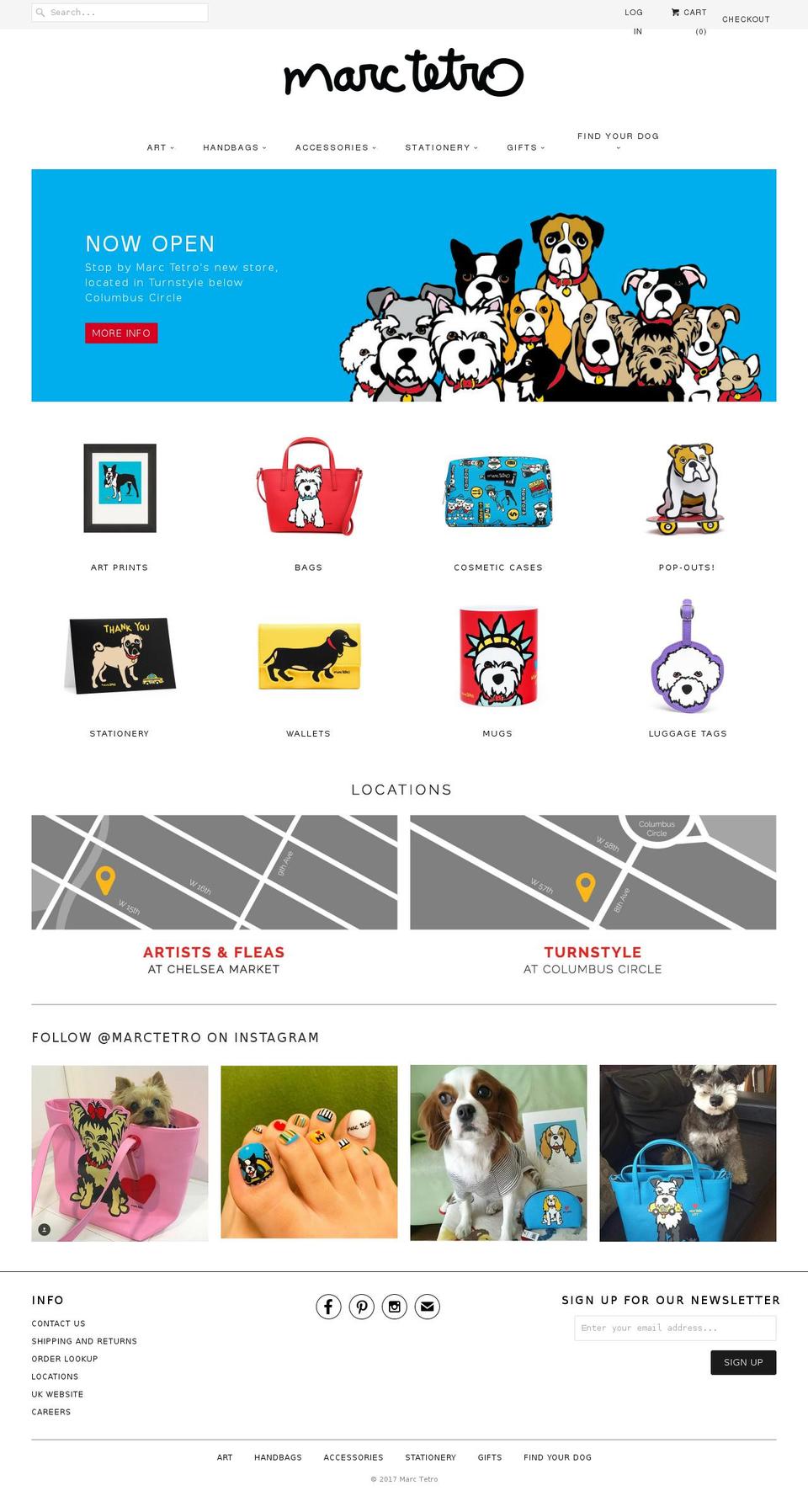 marctetro.com shopify website screenshot