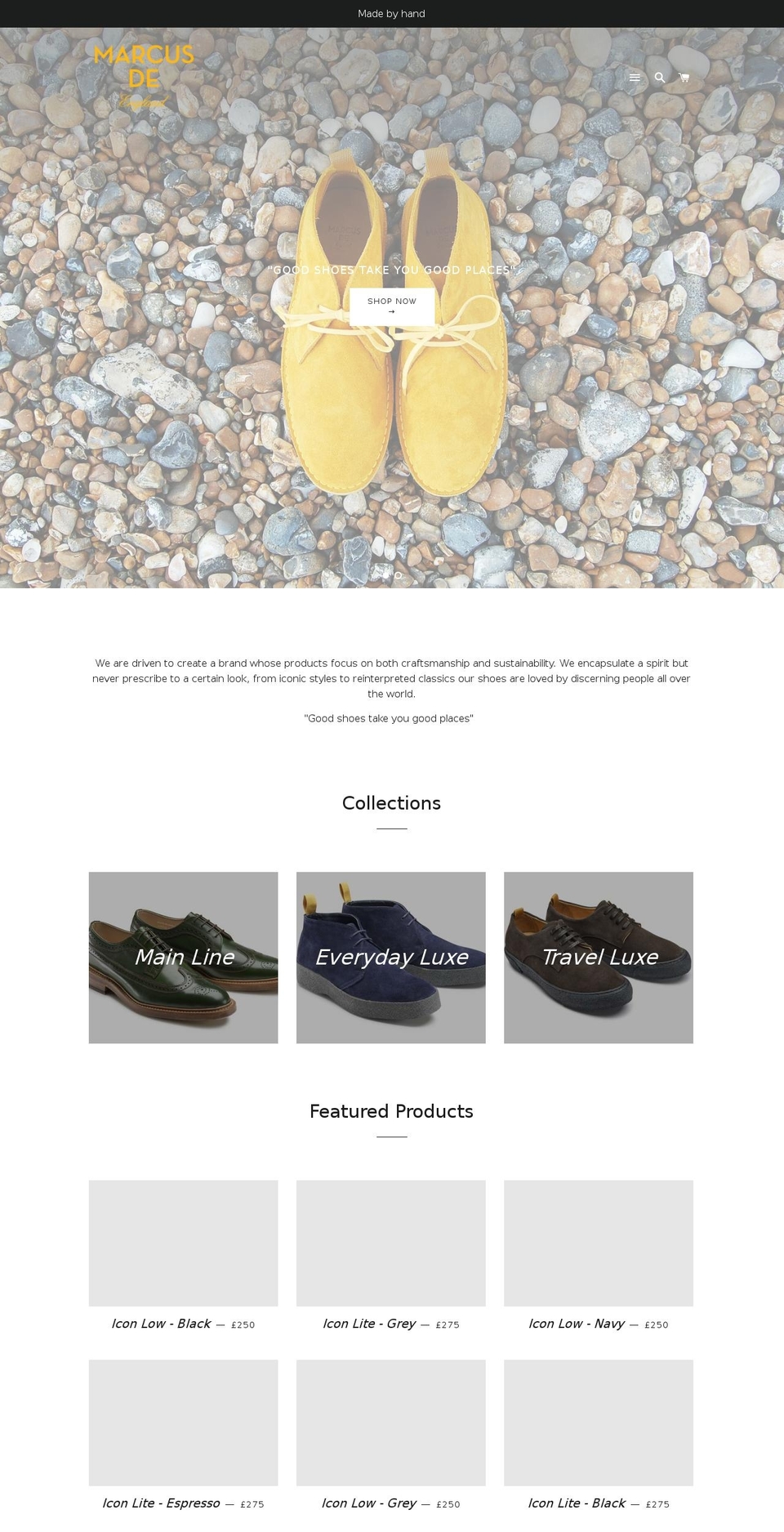 marcus-de.com shopify website screenshot