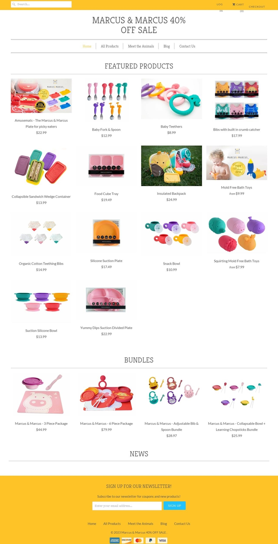 marcus-marcus.myshopify.com shopify website screenshot