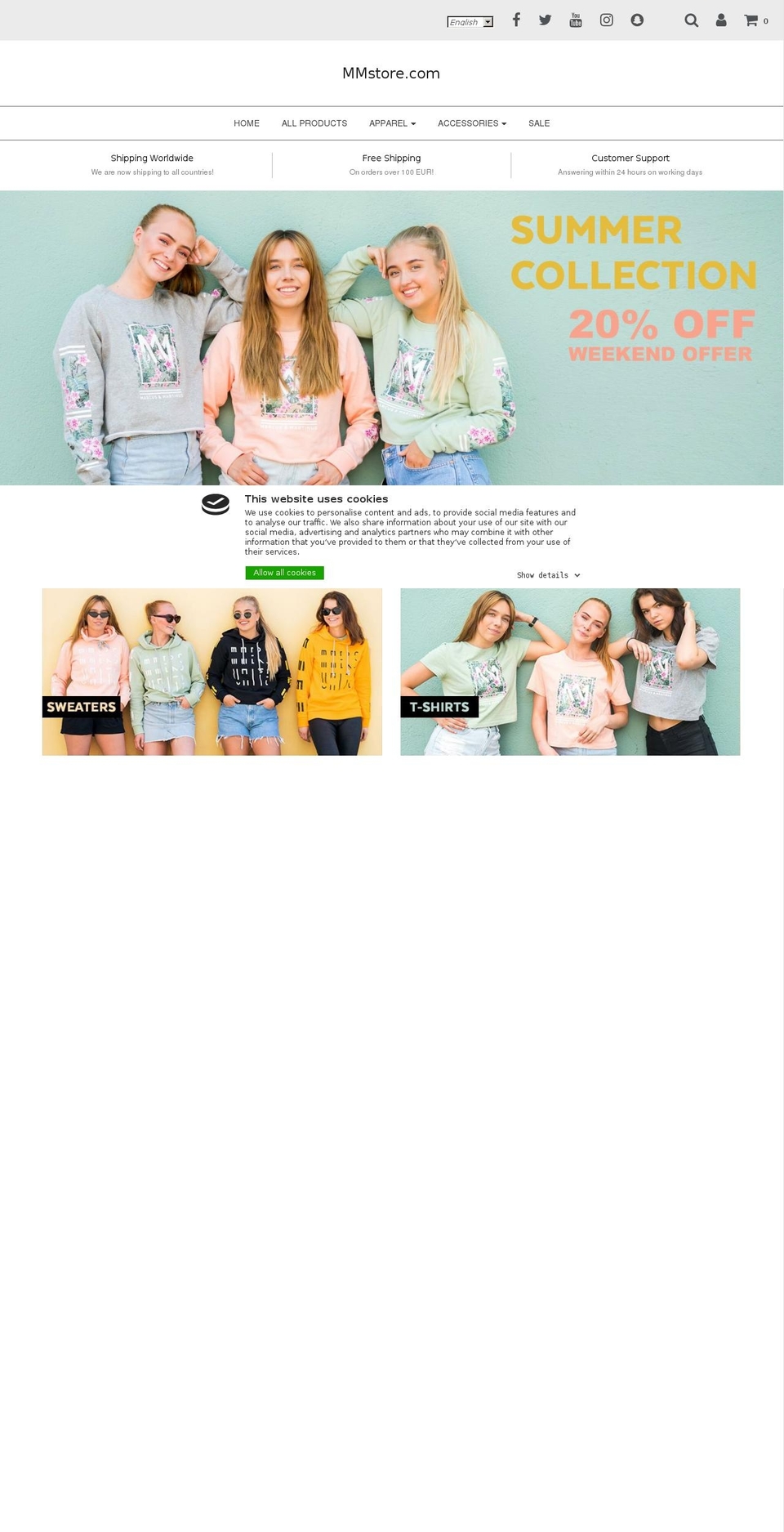 marcusandmartinusshop.com — Shopify storefront screenshot