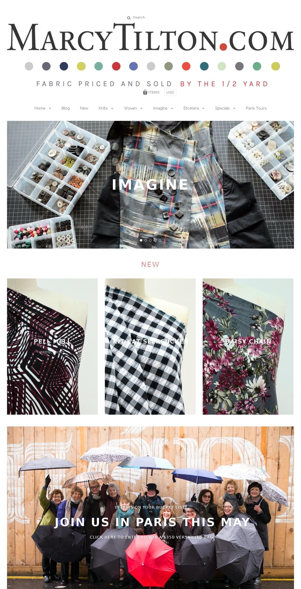 marcytilton.com shopify website screenshot