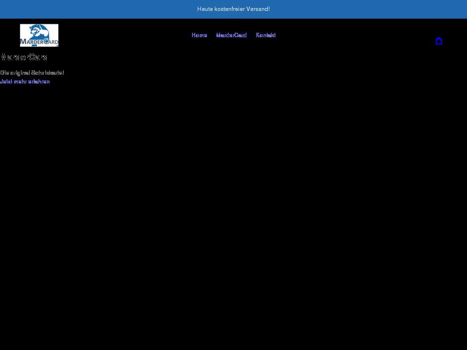 mardercard.de shopify website screenshot